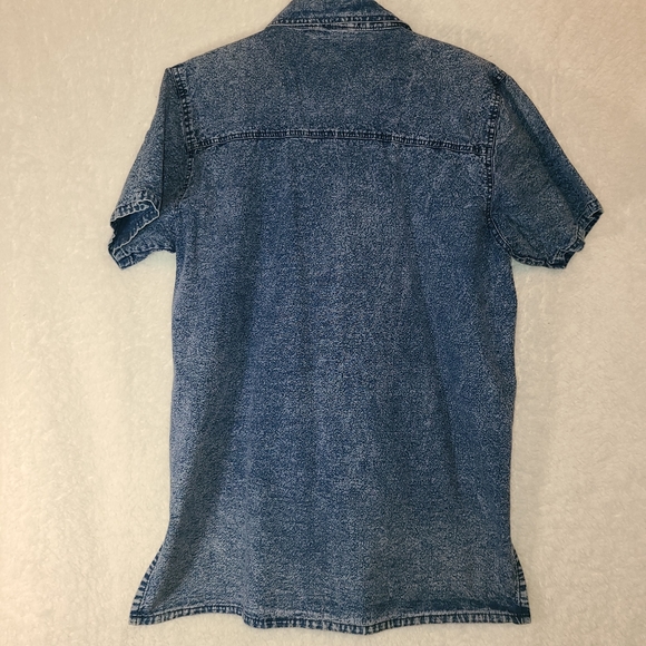 Club Z Denim Womens 18-20 Distressed Retro Denim Button Up - Picture 7 of 13